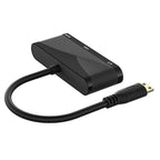 h114 3 in 1 Mini HDMI to HDMI + VGA + 3.5 Audio Converter Cable, h114