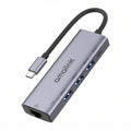 amalink 95121D Type-C / USB-C to RJ45 + 3 Ports USB + PD 3.0 Multi-function HUB, 95121D
