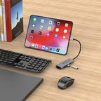 amalink 95121D Type-C / USB-C to RJ45 + 3 Ports USB + PD 3.0 Multi-function HUB, 95121D