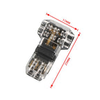 A6537 30 in 1 Car T-type + H-typeTransparent Stripping-free Terminal Block, 30 in 1