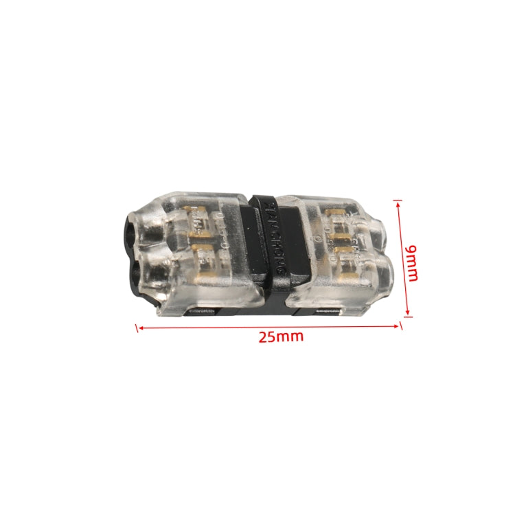 A6538 40 in 1 Car T-type + H-typeTransparent Stripping-free Terminal Block, 40 in 1