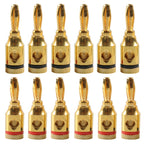 Car Gold-plated Red and Black 4mm Banana Head Audio Plug, A6520 12 in 1, A6521 24 in 1, A6522 32 in 1