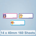 Thermal Printing Label Paper For NiiMbot D101 / D11, 14 x 40mm 160 Sheets Easy Day, 14 x 40mm 160 Sheets Animals, 14 x 40mm 160 Sheets Cute Animals, 14 x 40mm 160 Sheets Cute Baby, 14 x 40mm 160 Sheets Arrow Direction
