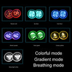 Car AcrylicColorful USB Charger Water Cup Groove LED Atmosphere Light, Bell, Santa Claus, Christmas Deer, Christmas Hat, Christmas Tree, Christmas, Glove, Socks, Snowflake, English Deer, English Christmas, English Tree