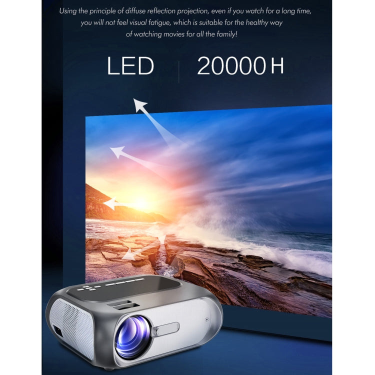 T7i 720P 200 ANSI Portable Home Theater LED HD Digital Projector, Basic Version,, Basic Version,UK Plug, Basic Version,AU Plug, Basic Version,US Plug, Basic Version,EU Plug
