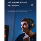 awei GM-3 USB + 3.5mm Ambient Light Gaming Wired Headset with Microphone, GM-3