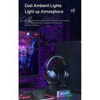 awei GM-3 USB + 3.5mm Ambient Light Gaming Wired Headset with Microphone, GM-3
