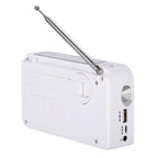 RD-638T Two-band Solar Powered AM / FM Radio Player Flashlight with Dynamo Function