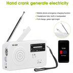 RD-638T Two-band Solar Powered AM / FM Radio Player Flashlight with Dynamo Function