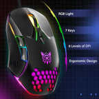 ONIKUMA CW902 RGB Lighting Wired Mouse, CW902 Wired Mouse(Peach), CW902 Wired Mouse(Pink), CW902 Wired Mouse(White), CW902 Wired Mouse(Black), CW902 Wired Mouse(Red Orange Green)