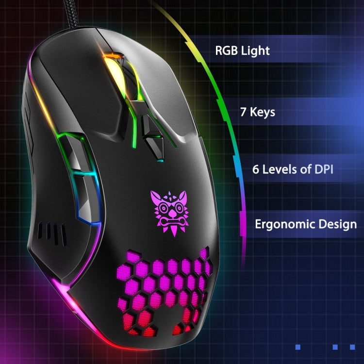 ONIKUMA CW902 RGB Lighting Wired Mouse, CW902 Wired Mouse(Peach), CW902 Wired Mouse(Pink), CW902 Wired Mouse(White), CW902 Wired Mouse(Black), CW902 Wired Mouse(Red Orange Green)