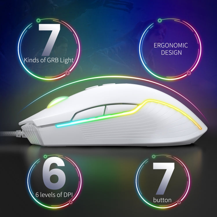 ONIKUMA CW905 RGB Lighting Wired Mouse, CW905 Wired Mouse(White), CW905 Wired Mouse(Pink), CW905 Wired Mouse(Black), CW905 Wired Mouse(Peach), CW905 Wired Mouse(Red Orange Green), CW905 Wired Mouse(Purple)