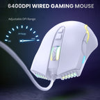ONIKUMA CW905 RGB Lighting Wired Mouse, CW905 Wired Mouse(White), CW905 Wired Mouse(Pink), CW905 Wired Mouse(Black), CW905 Wired Mouse(Peach), CW905 Wired Mouse(Red Orange Green), CW905 Wired Mouse(Purple)