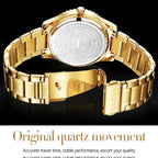 OLEVS 5565 Men Fashion Waterproof Stainless Steel Strap Diamond Quartz Watch