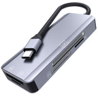 NK-3044 5 in 1 USB-C / Type-C to MS / M2 / CF / TF / SD Card Slots Card Reader, NK-3044