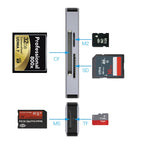 NK-3044 5 in 1 USB-C / Type-C to MS / M2 / CF / TF / SD Card Slots Card Reader, NK-3044