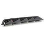 2 in 1 Car Air Intake Scoop Bonnet Hood Vent Louver Cooling Panel Trim Set, SSW007A-BK-R Black, SSW007A-C-R Carbon Fiber