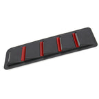 2 in 1 Car Air Intake Scoop Bonnet Hood Vent Louver Cooling Panel Trim Set, SSW007A-BK-R Black, SSW007A-C-R Carbon Fiber