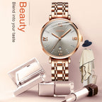 JIN SHI DUN 6533 Women Fashion Waterproof Ultra-thin Quartz Watch