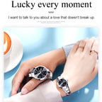 OLEVS 8697 Couple Fashion Waterproof Luminous Quartz Watch, OLEVS 8697 (Black)