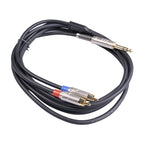6.35mm Male to Dual RCA Male Audio Cable, 1.8m, 3m