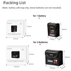Sunnylife EVO-DC354 3 in 1 Battery Explosion-proof Bag for EVO Nano, EVO-DC354