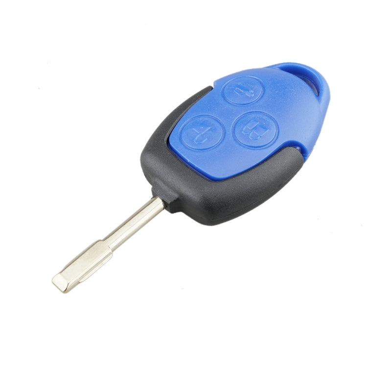 Straight Car Key Shell Round Embryo Metal Embryo Length 35mm for Ford Transit 3-button, A17, A153