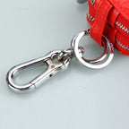 9075 Universal Crocodile Texture Cowhide Double Zipper Car Key Case