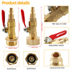 RV Female + Male 1/4 Drain Fitting Adapter with Storage Bag, A6863