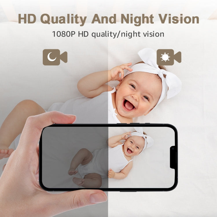 YT51 1920x1080 Home Baby Wireless Camera, Support Infrared Night Vision / Baby Crying Detection,, UK Plug, with Temperature, AU Plug, with Temperature