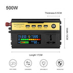 8896 500W Car Smart Multi-functional Digital Display Inverter, 12V, 24V, 48V