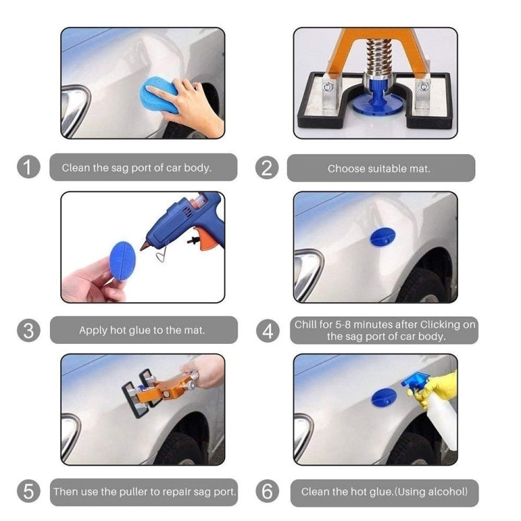 26 in 1 12V Car Cigarette Lighter Plug Paintless Dent Puller, 26 in 1