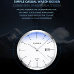 YAZOLE 560 Stainless Steel Band Quartz Movement Waterproof Men Watch