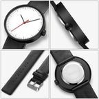 YAZOLE 522 Red & Blue Pointer Quartz Movement Sports Watch