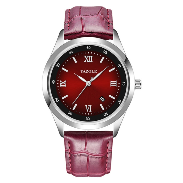YAZOLE 552 Luminous Pointer Calendar Waterproof Quartz Watch