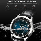 YAZOLE 552 Luminous Pointer Calendar Waterproof Quartz Watch