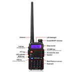 RETEVIS RT5R EU Frequency 144-146MHz & 430-440MHz Handheld Two Way Radio Walkie Talkie, RT5R EU Frequency