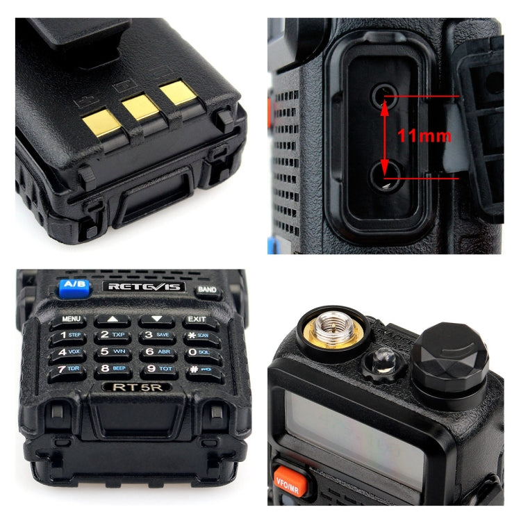 RETEVIS RT5R EU Frequency 144-146MHz & 430-440MHz Handheld Two Way Radio Walkie Talkie, RT5R EU Frequency