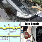 Q1 7 in 1 Car Paintless Dent Repair Hail Remover Hooks Rods Kit, Q1 7 in 1 (Air Pump)