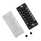 6 Way Fuse Box Blade Fuse Holder with Negative for Auto Car Truck Boat, A5602-01