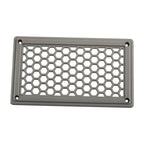 A6790 198x114mm Grey Rectangle Louvered Ventilation Plastic Venting Panel Cover, 198x114mm