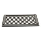 A6790 198x114mm Grey Rectangle Louvered Ventilation Plastic Venting Panel Cover, 198x114mm