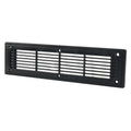 A6792 300x80mm Black Straight Louvered Ventilation Plastic Venting Panel Cover, 300x80mm