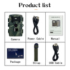 PR2000 2 Inch LCD Screen Infrared Night Vision Wildlife Hunting Trail Camera, PR2000