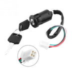 5 PCS Motorcycle Female Plug Ignition Key Switch Set, Female Plug