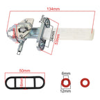 2 PCS Motorcycle Fuel Tap Valve Petcock Fuel Tank Gas Switch for Suzuki TM75, For Suzuki TM75