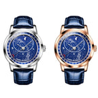 OLEVS 9923 Luminous Starry Dial Automatic Mechanical Men Watch