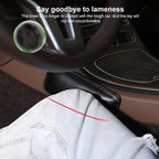 2 PCS Car Non-slip Soft Floor Protector Carpet Floor Mat Knee Bolster, PU Leather, First Layer Cowhide