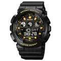 SKMEI 1857 Stainless Steel Buckle PU Strap Waterproof Electronic Watch