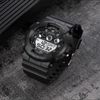 SKMEI 1857 Stainless Steel Buckle PU Strap Waterproof Electronic Watch
